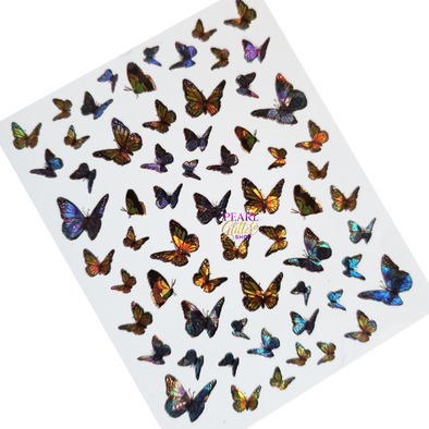 Butterfly Nail Stickers- Holographic #6