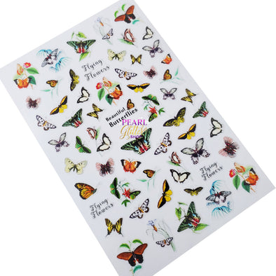 Butterfly Nail Stickers- Beautiful Butterflies