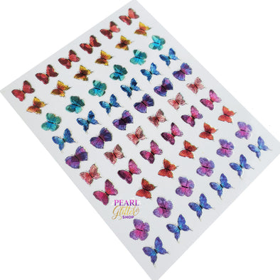Butterfly Nail Stickers- Holographic #9