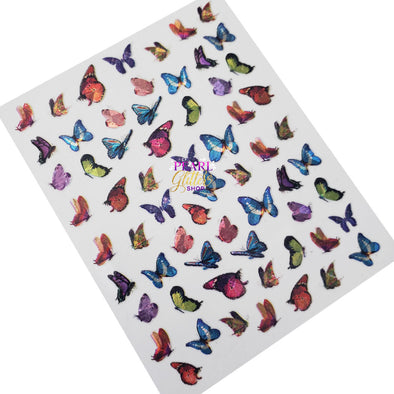 Butterfly Nail Stickers- Holographic #12