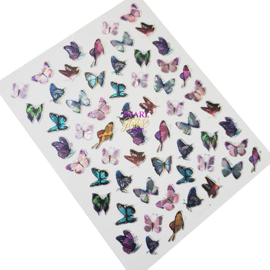 Butterfly Nail Stickers- Holographic #13
