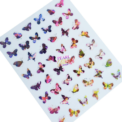 Butterfly Nail Stickers- Holographic #16