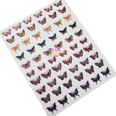 Butterfly Nail Stickers- Holographic #17