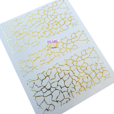 Nail Stickers- Gold Vein