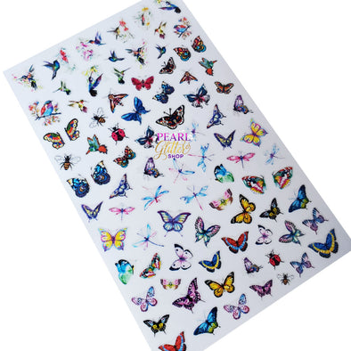 Butterfly Nail Stickers- Dragon Fly