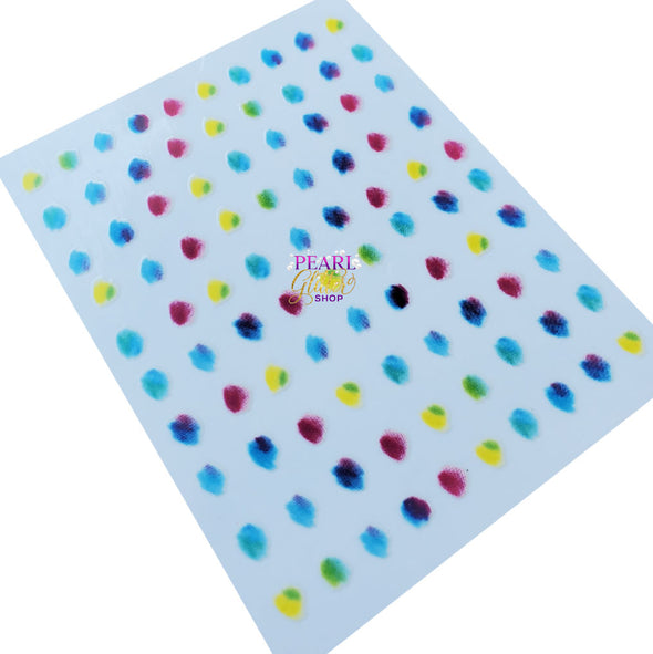 Nail Stickers- Colorful Design Dots
