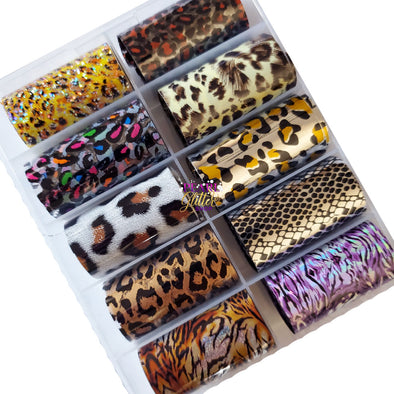 Animal Print Nail Transfer Foils #29- 10 Pack