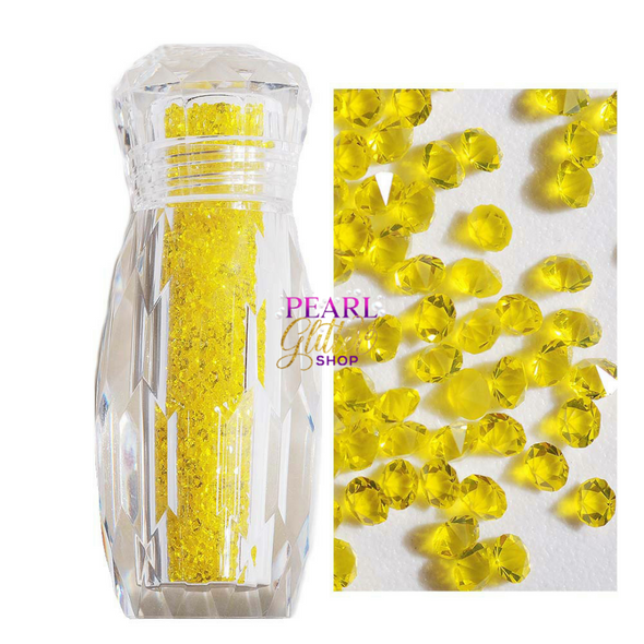 Pixie Crystals for Nails Bright Yellow #2