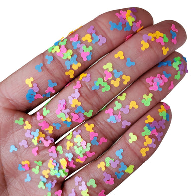 Glitter Shapes Dazzlers Pink 100g, Harry & Wilma