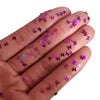 Butterfly: Iridescent Purple  Glitter Shapes