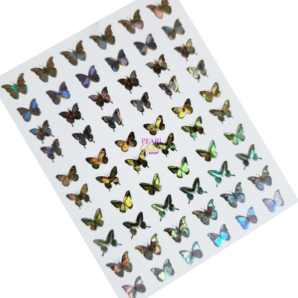 Butterfly Nail Stickers- Holographic #2