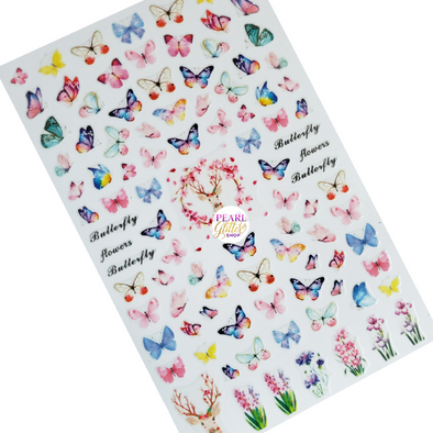 Butterfly Nail Stickers- Deer