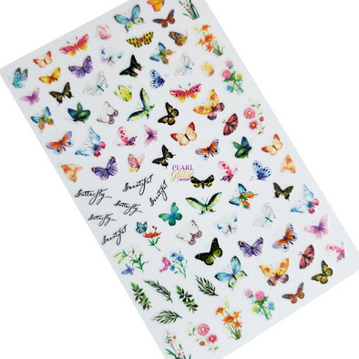 Butterfly Nail Stickers- Ferns
