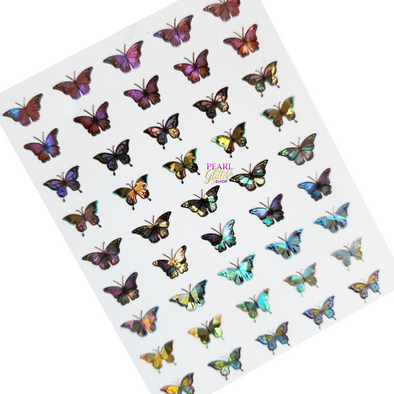 Butterfly Nail Stickers- Holographic #1