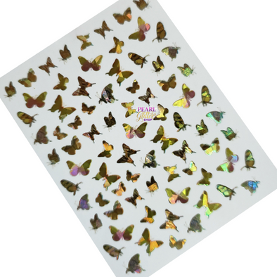 Butterfly Nail Stickers- Holographic #8