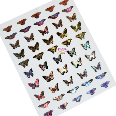 Butterfly Nail Stickers- Holographic #3