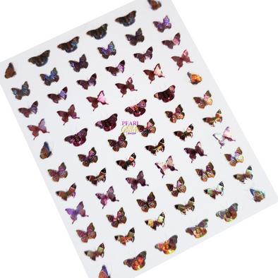 Butterfly Nail Stickers- Holographic #5