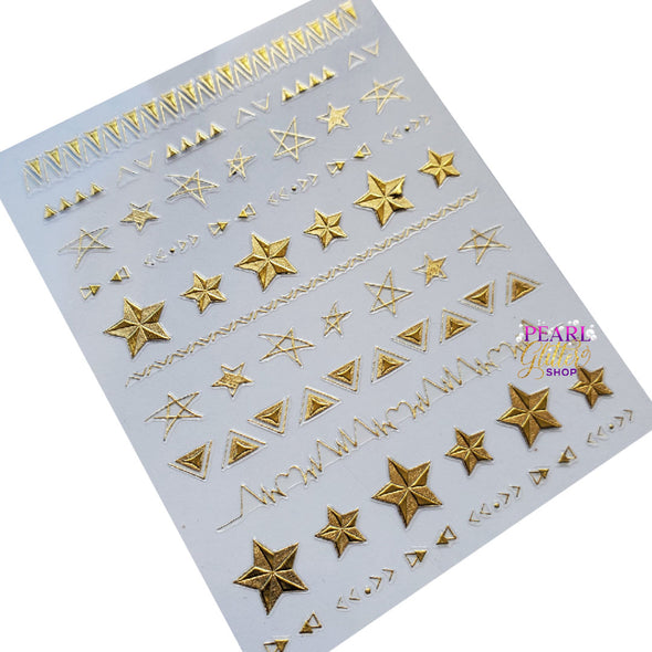 NEW Nail Stickers- Gold Stars