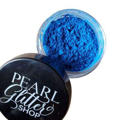 NEON BLUE PIGMENT- loose pigment, eye shadow, 10g, makeup pigments, nail art pigments, cosmetic pigments, neon pigments, Black light, slime