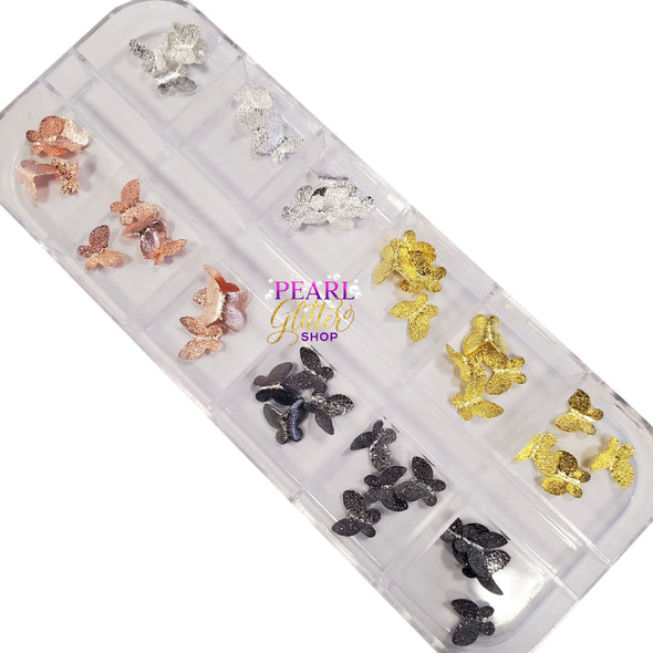 NEW Multi-Color Metal Butterfly Charms #2.0